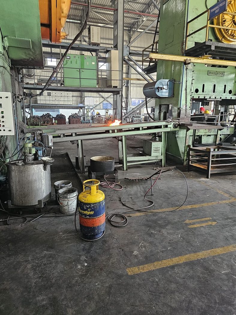 Trim stamping press in India factory